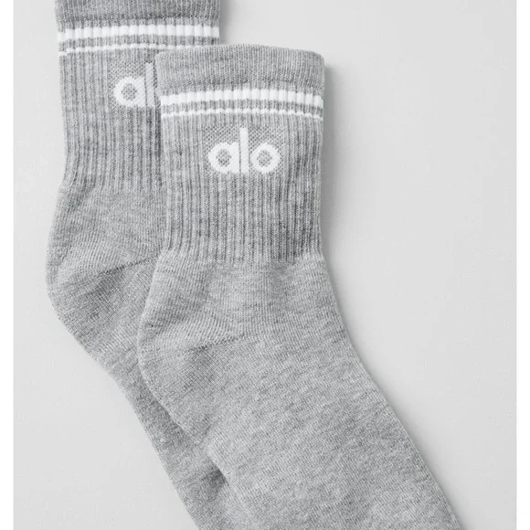 ALO Unisex Half-Crew Throwback Sock Sz S - Picture 4 of 8